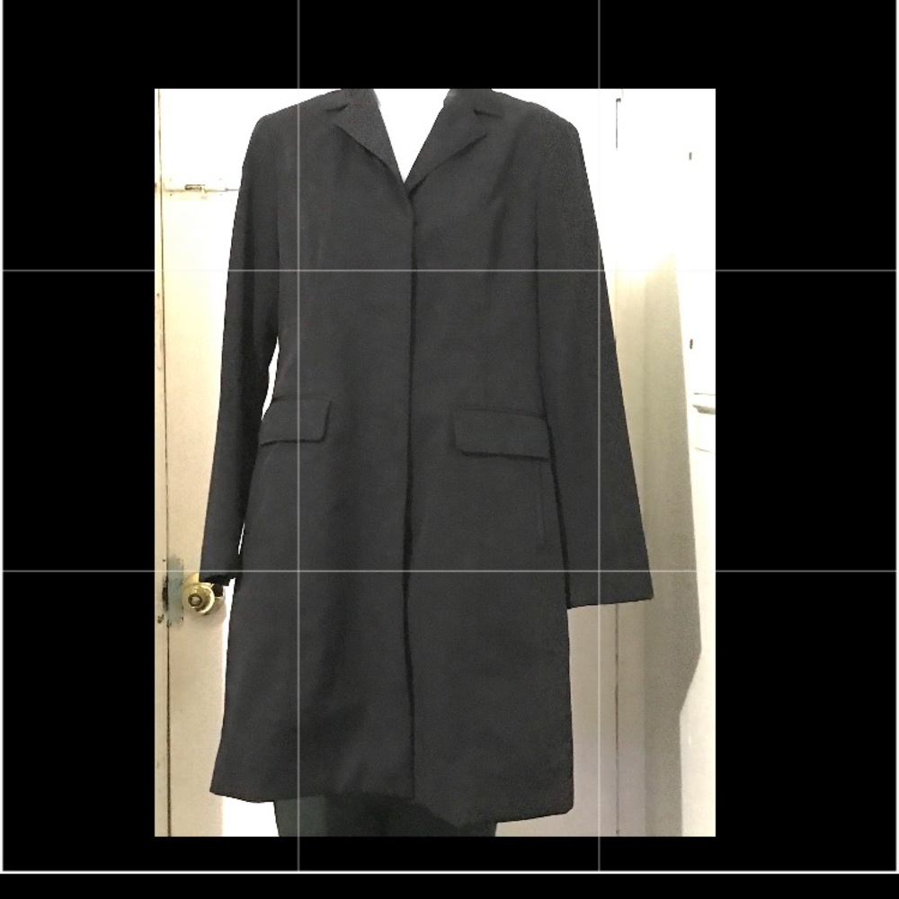 Ann Taylor black trench coat - Picture 4 of 11